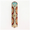 Brown Triangle Mezuzah Case by Ester Shahaf