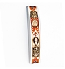 Arched Mezuzah Case With Golden Patterns by Ester Shahaf