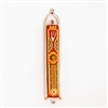 Orange & Red Oriental Mezuzah Case by Ester Shahaf