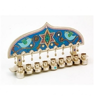 Star of David Hanukkah Menorah by Ester Shahaf