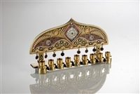 Brown Hanukkah Menorah by Ester Shahaf