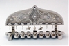 Silver Hanukkah Menorah by Ester Shahaf