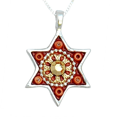 Oriental Star of David Necklace by Ester Shahaf
