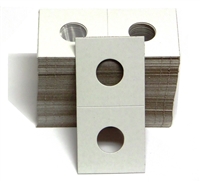 Pack of 100 - 2x2 Cardboard Coin Holder - Cent and Dime Size