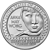 2022 - P Anna May Wong, American Women Quarter Series 40 Coin Roll