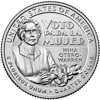 2022 - D Nina Otero-Warren, American Women Quarter Series 40 Coin Roll