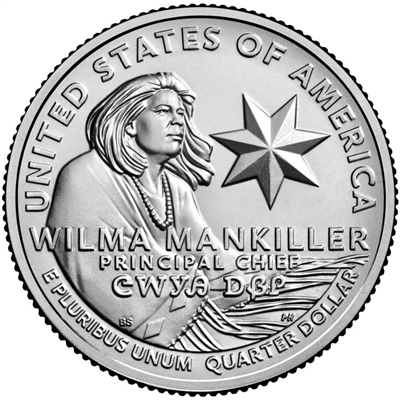 2022 - P Wilma Mankiller, American Women Quarter Series 40 Coin Roll