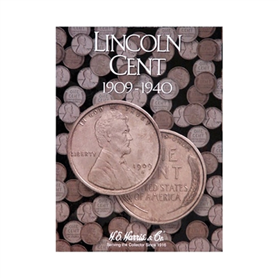 HE Harris 4 Folder Set- Lincoln Cent 1909 - Present