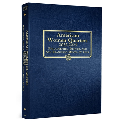 Whitman Hard Cover Album #4989 with 2022 P, D, S Maya Angelou 3 Coin Set