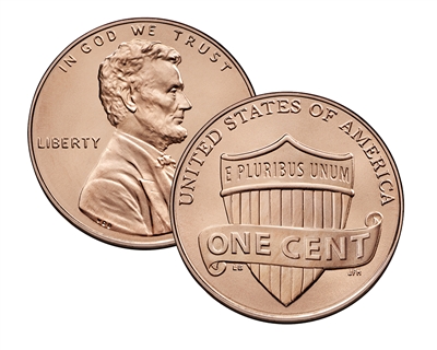 2020 - S Proof Lincoln Shield Cent - Ultra Cameo