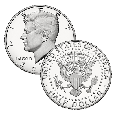 2012 - S Silver Proof Kennedy Half Dollar Single Coin