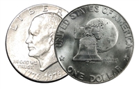 1976 D Type 1 BU Uncirculated Eisenhower Dollar