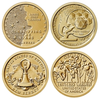 2019 P American Innovation 4 Coin Set $1 Coins - Philadelphia Mint
