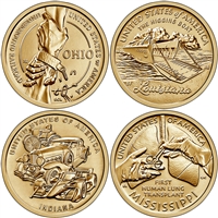 2023 D American Innovation 4 Coin Set $1 Coins - Denver Mint