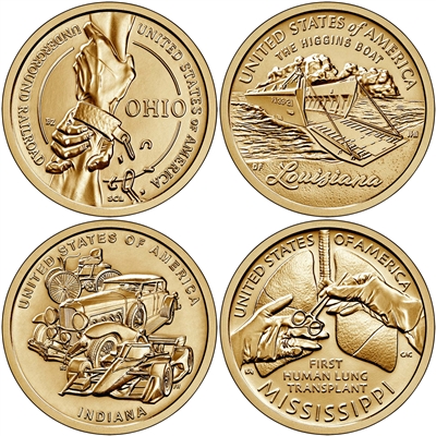 2023 P American Innovation 4 Coin Set $1 Coins - Philadelphia Mint