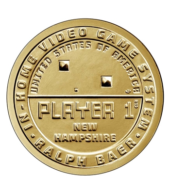 2021 American Innovation New Hampshire - Ralph Baer In-Home Video Game System $1 Coin - P and D 2 Coin Set