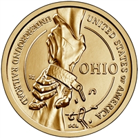 2023 American Innovation Ohio - Underground Railroad - $1 Coin - P and D 2 Coin Set