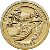 2021 D American Innovation New York - Erie Canal  $1 Coin - Roll of 25 Dollar Coins