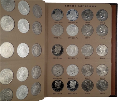 1964-96,05 Kennedy Half Dollar Set in Dansco Coin Album w/Proof Only I —  Juliancoin