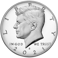 2021 - S Clad Proof Kennedy Half Dollar - Ultra Cameo