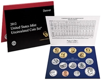 2012 U.S. Mint 28 Coin  Set in OGP with CoA