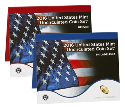 2016 P&D U.S. Mint Uncirculated 26 Coin Mint Set