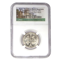 2019 W MS 65 San Antonio Missions Great American Coin Hunt Label