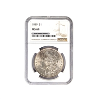 1889 P Morgan Silver Dollar NGC MS 64 $1 Uncirculated