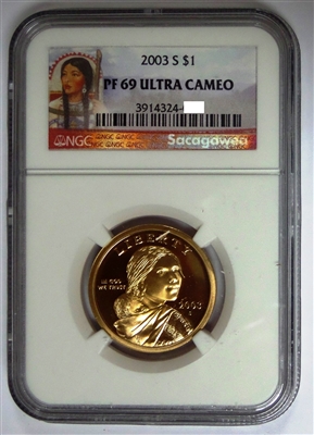 NGC PF69 2003 Sacagawea Dollar