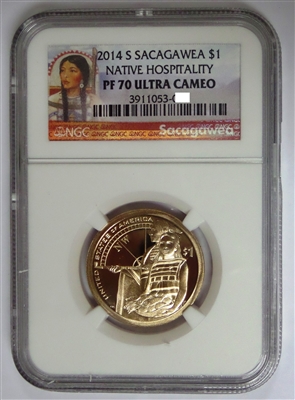 NGC PF70 2014 Sacagawea Dollar