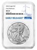 2023 NGC MS 69 Silver Eagle Eagle Landing Reverse Early Release Blue Label