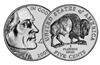 2005 -P Jefferson Nickel Roll "American Bison" Design