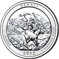 2012 - D Denali National Park Quarter Single Coin