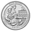 2017 - P Ellis Island National Monument, NJ National Park Quarter Single Coin