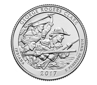 2017 - D George Rogers Clark National Historical Park, IN National Park Quarter Quarter