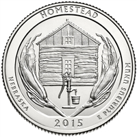 2015 - D Homestead National Monument of America National Park, Quarter Roll