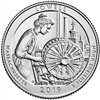 2019 - D Lowell National Historical Park, MA National Park Quarter Quarter Single Coin