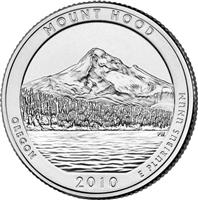 2010 - D Mount Hood - Roll of 40 National Park Quarters