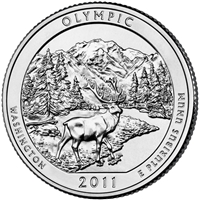 2011 - D Olympic - Roll of 40 National Park Quarters