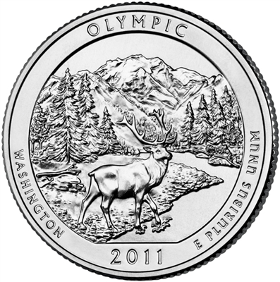 2011 - P Olympic National Park Quarter Single Coin