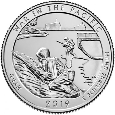 2019 - P War in the Pacific National Historical Park, Guam National Park Quarter Single Coin