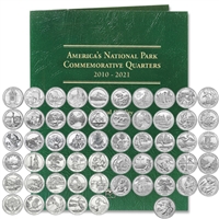 2010 - 2021 P Mint Complete National Park Quarter Set in Littleton Coin Folder