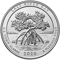 2020 - W Salt River Bay National Historical Park, VI Quarter Single Coin