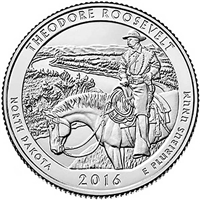 2016 Theodore Roosevelt, ND National Park Quarter