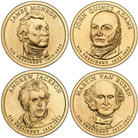 2008 - P and D Presidential Dollar 8 Coin Set