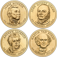 2008 - D Presidential Dollar 4 Coin Set