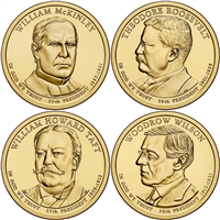 2013 - P and D Presidential Dollar 8 Coin Set