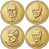 2015 - D Presidential Dollar 4 Coin Set