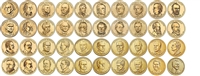 2007 - 2020 D Presidential Dollars 40 Coin Set