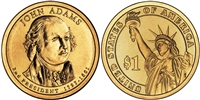 2007 John Adams Presidential Dollar - 2 Coin P&D Set